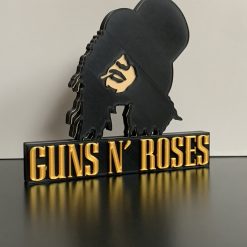 3D GNR Guns N Roses Slash Classic Metal Decorative Wall Shelf Desk ManCave Gift 2