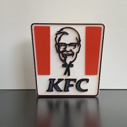 3D KFC Emblem Logo Plaque Ideal Autistic Autism ADHD Sensory Gift