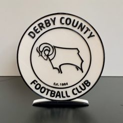 Derby County FC Emblem - Wall / Shelf / Desk Display Decorative Dad Man Cave Gift