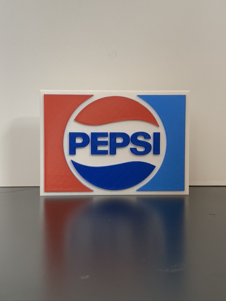 3D Vintage Pepsi Cola Logo Plaque Ideal Autistic Autism ADHD Sensory Gift 3D Vintage Pepsi Cola Logo Plaque Ideal Autistic Autism ADHD Sensory Gift