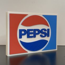 3D Vintage Pepsi Cola Logo Plaque Ideal Autistic Autism ADHD Sensory Gift