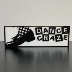 SKA 3D SKA Shoe Dance Craze Wall / Shelf Display Art Decoration. Logo Wall Shelf Desk Decorative Plaque Gift