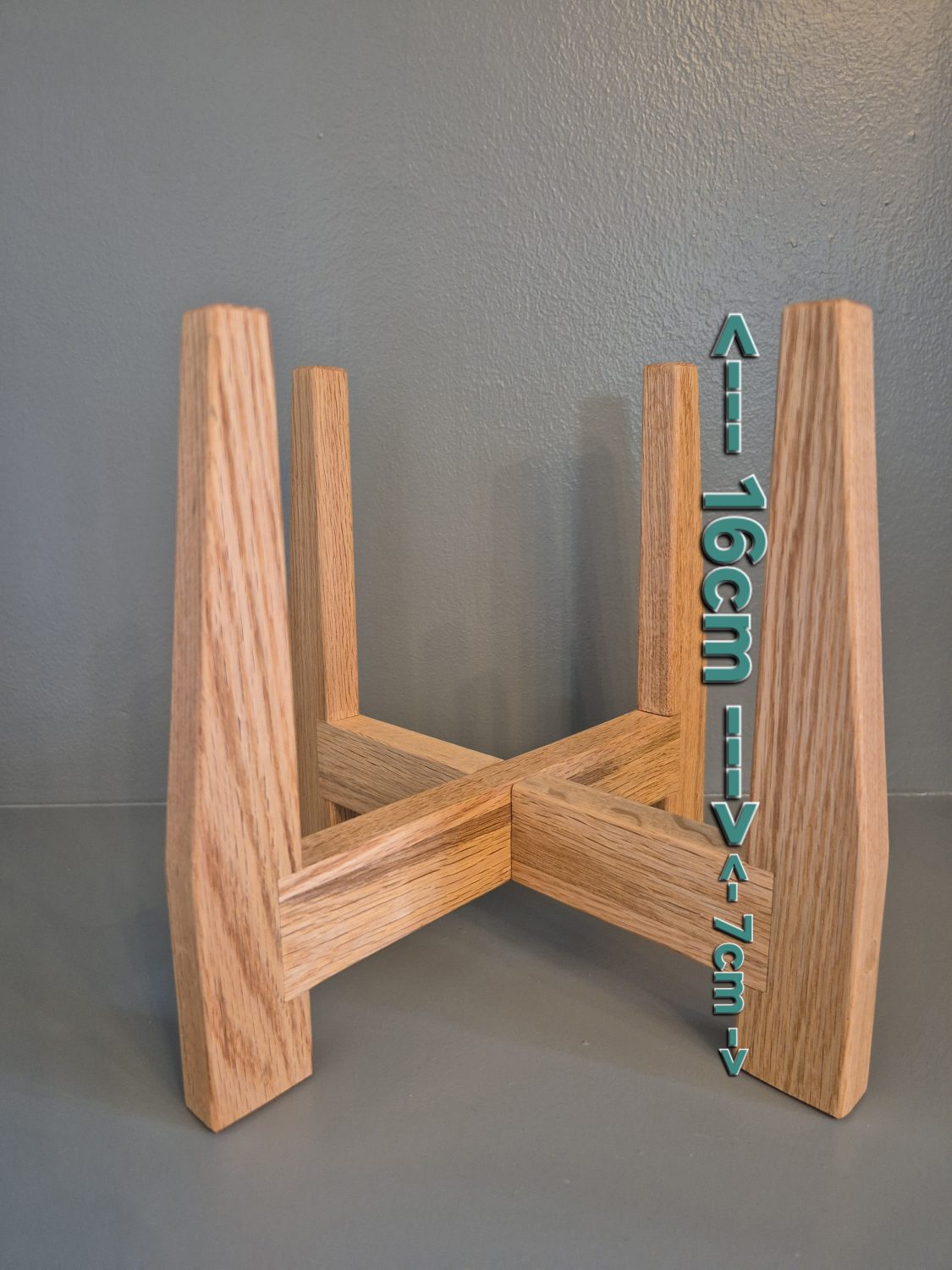 Oak Low Level Plant Stand, Handmade UK Oak Low Level Plant Stand, Handmade UK