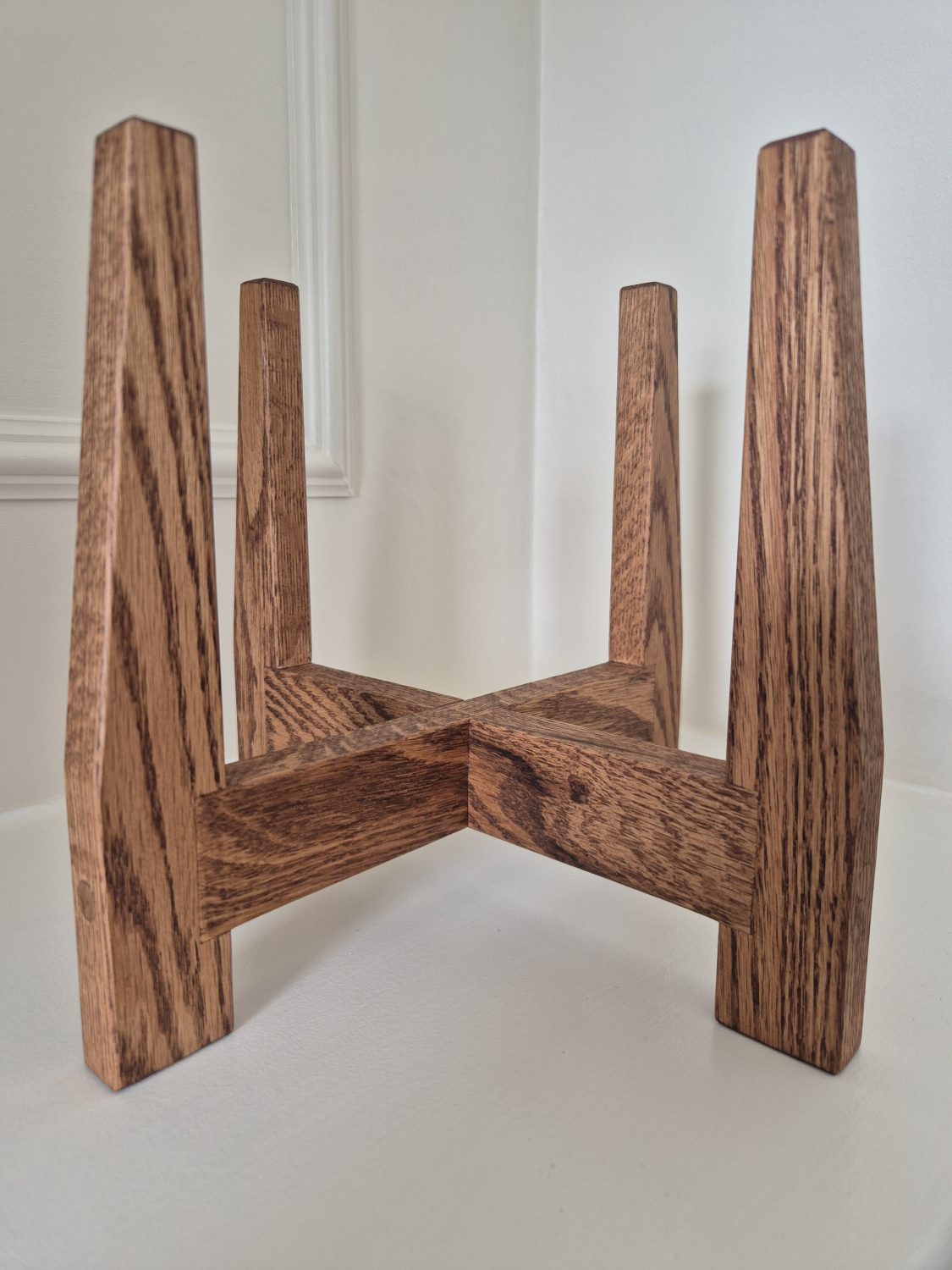 Oak Low Level Plant Stand, Handmade UK Oak Low Level Plant Stand, Handmade UK