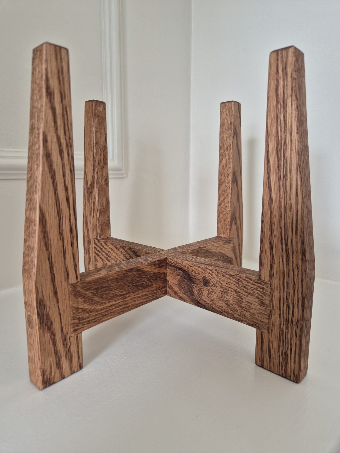 Oak Low Level Plant Stand, Handmade UK Oak Low Level Plant Stand, Handmade UK
