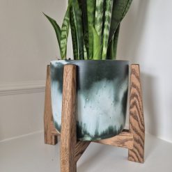 Oak Low Level Plant Stand, Handmade UK 8 Oak Low Level Plant Stand, Handmade UK 8