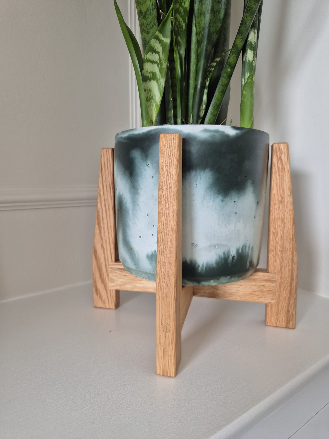 Oak Low Level Plant Stand, Handmade UK Oak Low Level Plant Stand, Handmade UK