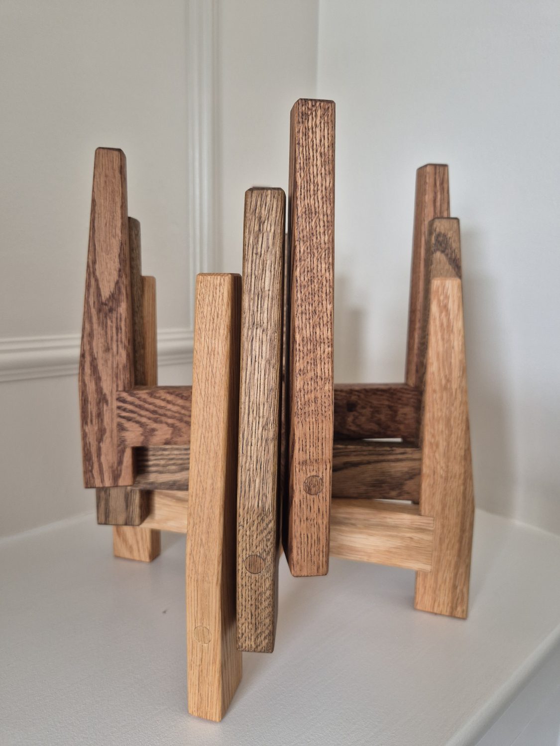 Oak Low Level Plant Stand, Handmade UK Oak Low Level Plant Stand, Handmade UK