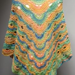 Crochet Angora-style Triangle Shawl/Scarf