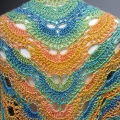 Crochet Angora-style Triangle Shawl/Scarf 1 Crochet Angora-style Triangle Shawl/Scarf 1