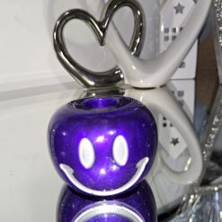 Smiley face candle holder 4