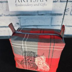 Embroidered  tartan travel porch