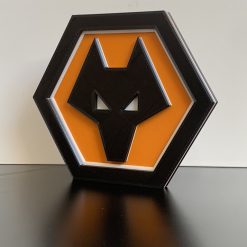 Wolves FC Emblem - Wall / Shelf / Desk Display Decorative Dad Man Cave Gift
