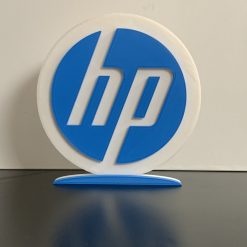 3D HP Hewlett Packard Style Logo Gift Decorative Desk Shelf Standing Plaque 3D Printed 1