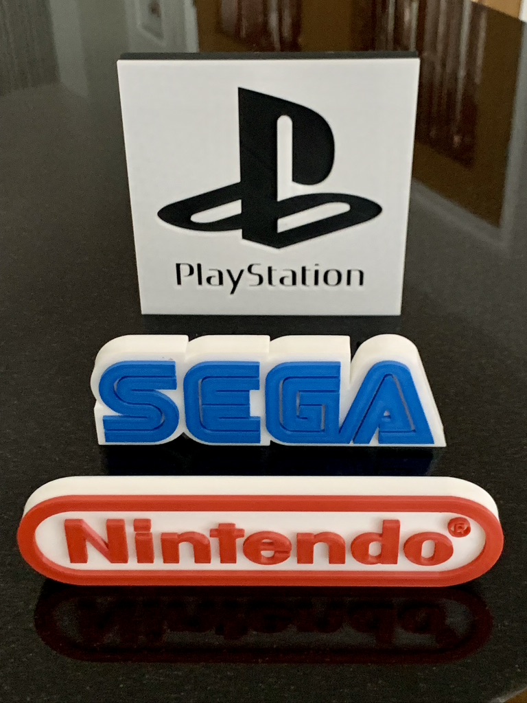 3D PlayStation Computer Console Logo Decorative Wall Shelf Desk Man Cave Gift 3D PlayStation Computer Console Logo Decorative Wall Shelf Desk Man Cave Gift