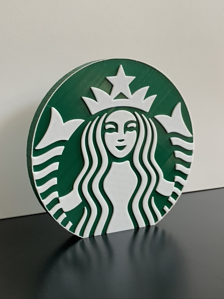 3D Starbucks Coffee Emblem Logo Plaque Ideal Autistic Autism ADHD Sensory Gift 3D Starbucks Coffee Emblem Logo Plaque Ideal Autistic Autism ADHD Sensory Gift