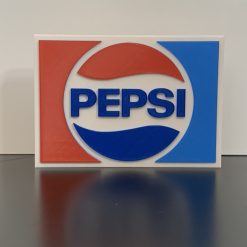 3D Vintage Pepsi Cola Logo Plaque Ideal Autistic Autism ADHD Sensory Gift 1 3D Vintage Pepsi Cola Logo Plaque Ideal Autistic Autism ADHD Sensory Gift 1