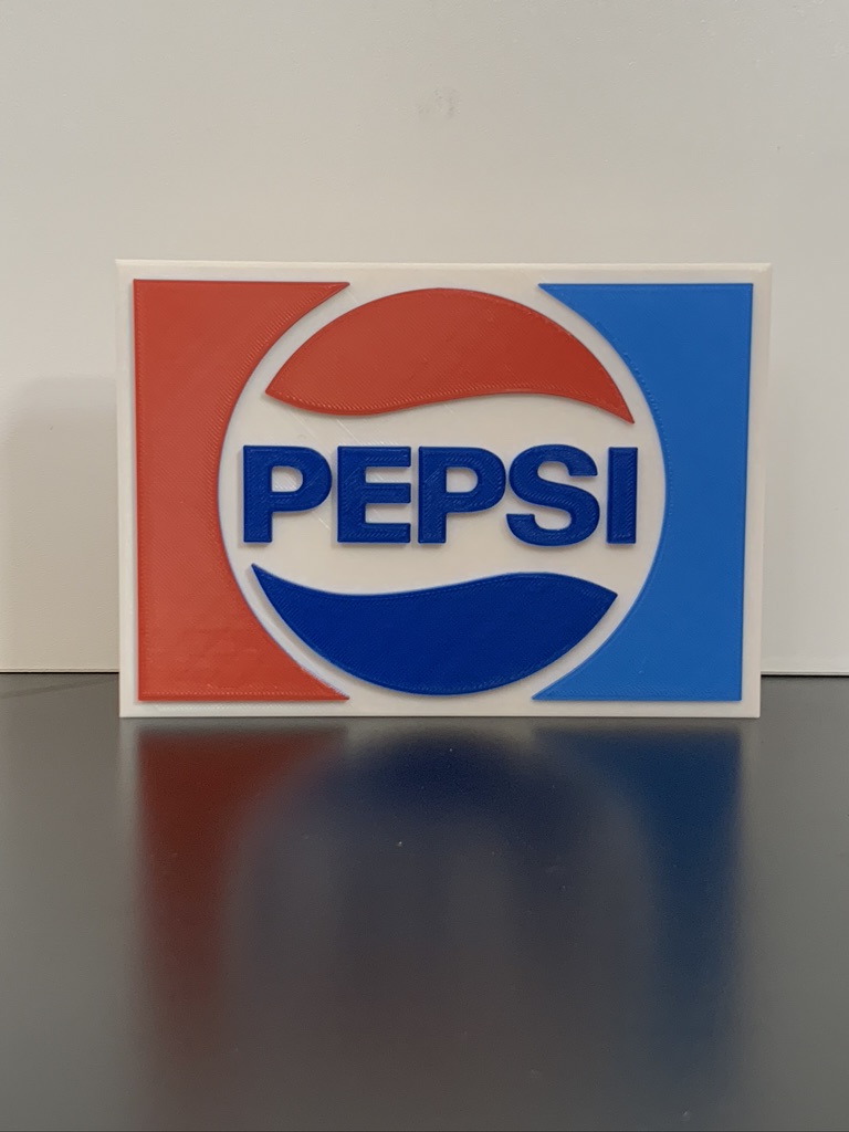 3D Vintage Pepsi Cola Logo Plaque Ideal Autistic Autism ADHD Sensory Gift 3D Vintage Pepsi Cola Logo Plaque Ideal Autistic Autism ADHD Sensory Gift
