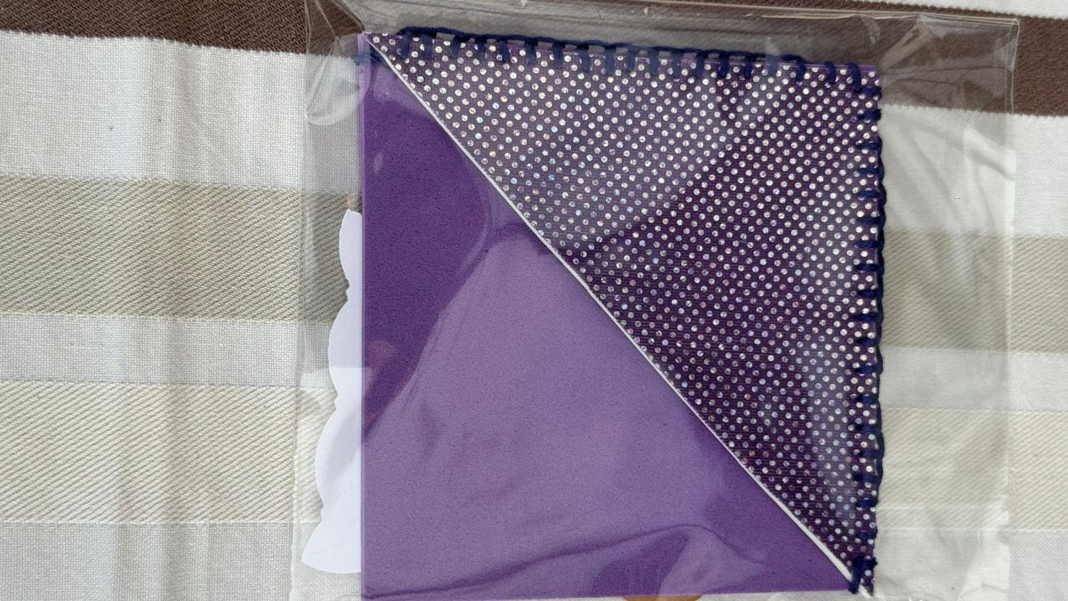 Square bookmark - purple Square bookmark - purple