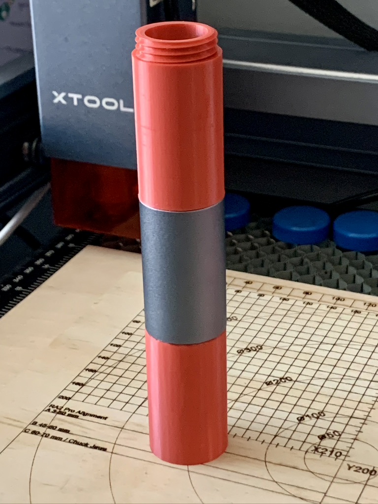 XTool D1 Pro Laser Cutter Engraver Compatible screw thread Raiser Riser Legs RED XTool D1 Pro Laser Cutter Engraver Compatible screw thread Raiser Riser Legs RED