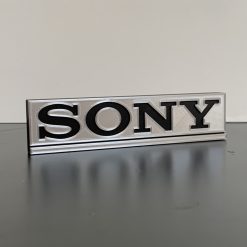3D Retro Audio Sony Logo Shelf Desk Standing Display Decorative Man Cave Gift