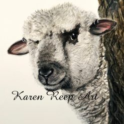 Shirley the Sheep A3 print signed by Artist Karen Reep