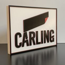3D Carling Black Label beer lager Emblem Logo Plaque Ideal Autistic Autism ADHD Sensory Gift 1