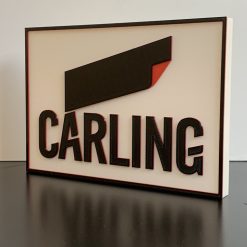 3D Carling Black Label beer lager Emblem Logo Plaque Ideal Autistic Autism ADHD Sensory Gift 2