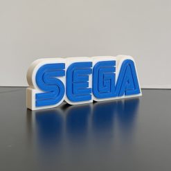 3D SEGA Console Logo Wall, Shelf, Desk Self Standing Decorative Man Cave Gift