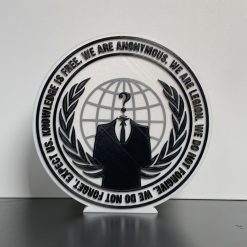 We Are Anonymous logo Style plaque Ideal man cave birthday Christmas Gift 1