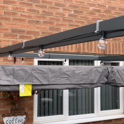 25mm Pergola Lighting Clips x6 in Grey 8