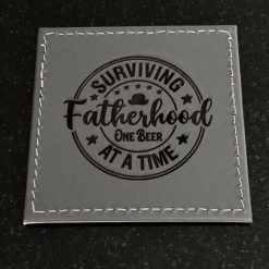 Special Dad Father Papa Individual Engraved Slate or Leatherette Mat Coasters (50 Designs Available) Fathers Day Birthday Gifts 2