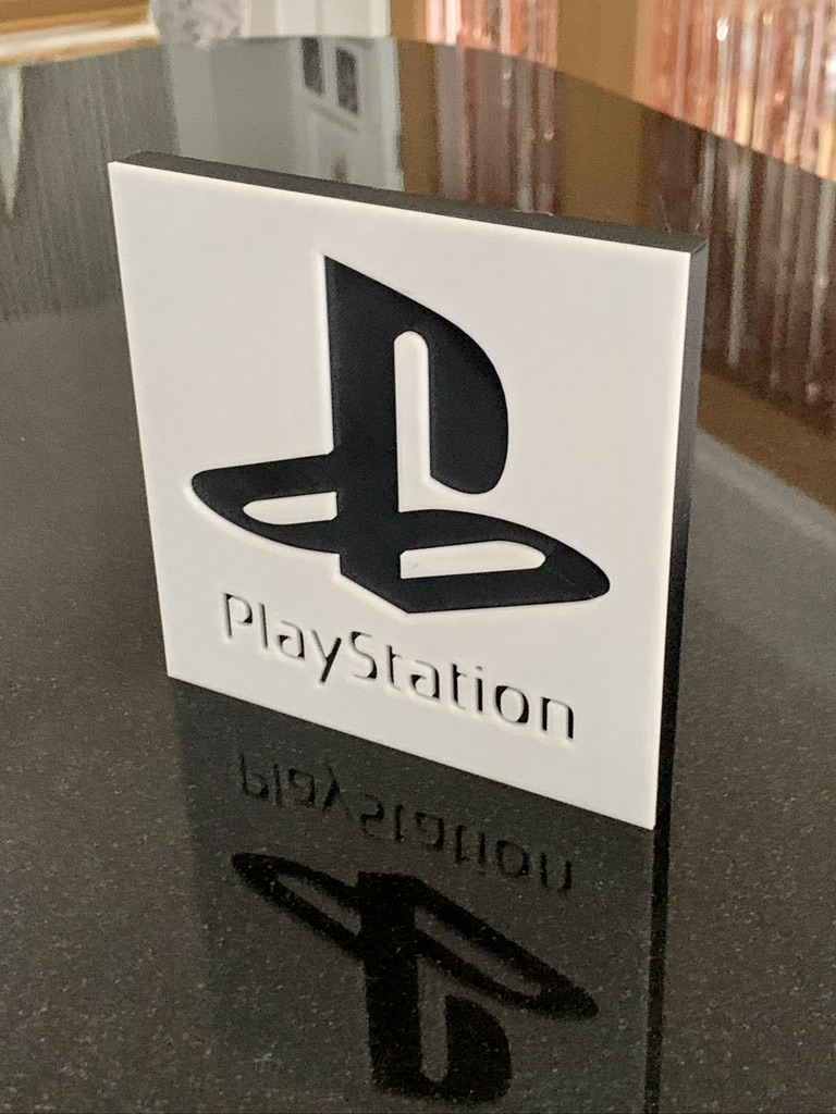 3D PlayStation Computer Console Logo Decorative Wall Shelf Desk Man Cave Gift 3D PlayStation Computer Console Logo Decorative Wall Shelf Desk Man Cave Gift