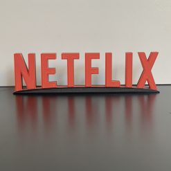 Netflix Style Logo plaque Gift Movie Film Studio Birthday Christmas 3d Printed