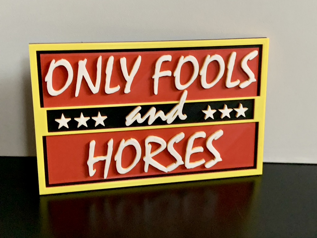 Only Fools Horses Trotters Style plaque Ideal Autistic Autism ADHD Sensory Gift Only Fools Horses Trotters Style plaque Ideal Autistic Autism ADHD Sensory Gift
