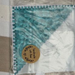 Square bookmark - Turquoise blue & white 2 Square bookmark - Turquoise blue & white 2
