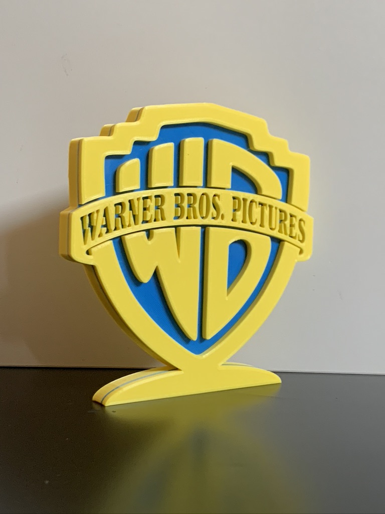 Warner Bros WB Movie Logo Plaque Logo Wall Shelf Desk Decorative Plaque Gift Warner Bros WB Movie Logo Plaque Logo Wall Shelf Desk Decorative Plaque Gift