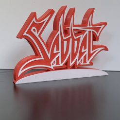 3D Sabbat Metal Rock Wall Shelf Desk Stand Display Decorative Man Cave Gift