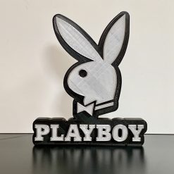 3D Playboy Bunny Emblem Logo Plaque Pink Ideal Autistic Autism ADHD Sensory Gift Silver 1 3D Playboy Bunny Emblem Logo Plaque Pink Ideal Autistic Autism ADHD Sensory Gift Silver 1