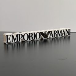 3D Designer Emporio Armani Emblem Logo Plaque Ideal Autistic Autism ADHD Sensory Gift