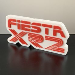 3D Ford Fiesta XR2 Mk2 Wall Shelf Desk Standing Decorative Plaque Gift