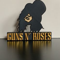 3D GNR Guns N Roses Slash Classic Metal Decorative Wall Shelf Desk ManCave Gift 1