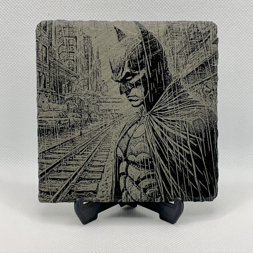 Unique Super Heroes Batman Slate Mat Engraved 4 Coasters & Stand Man Cave Gifts Unique Super Heroes Batman Slate Mat Engraved 4 Coasters & Stand Man Cave Gifts