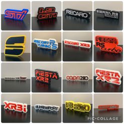 3D Ford Fiesta XR2 Mk1 Wall Shelf Desk Standing Decorative Plaque Gift 8