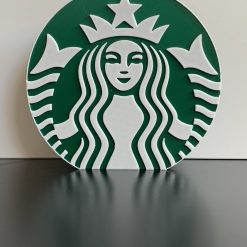 3D Starbucks Coffee Emblem Logo Plaque Ideal Autistic Autism ADHD Sensory Gift