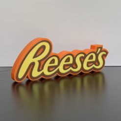 Reeses Peanut Butter Chocolate Logo 3D Wall / Shelf / Desk Display Decorative Gift