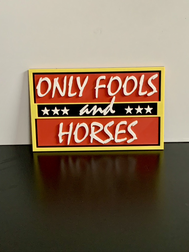 Only Fools Horses Trotters Style plaque Ideal Autistic Autism ADHD Sensory Gift Only Fools Horses Trotters Style plaque Ideal Autistic Autism ADHD Sensory Gift