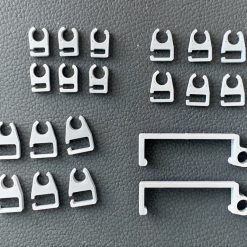 Sculpfun S9 Laser Engraver Silicone Tubing clips. Mixed Pack 20. Grey.