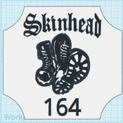 Personalised SKA 3D Rudeboy House Door Sign Plaque With Number / Name 7
