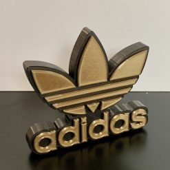 Adidas Sports badge GOLD emblem 3D Wall / Shelf / Desk Decorative biker gift 2 Adidas Sports badge GOLD emblem 3D Wall / Shelf / Desk Decorative biker gift 2